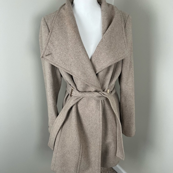 Calvin Klein Jackets & Blazers - Calvin Klein Beige Women's Wool Blend Coat